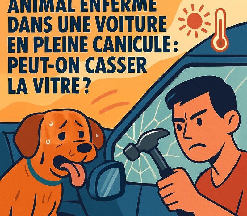 Peut-on briser une vitre pour sauver un animal en pleine canicule ?