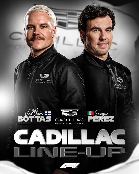 Cadillac F1 2026: un duo Bottas-Pérez pour viser haut