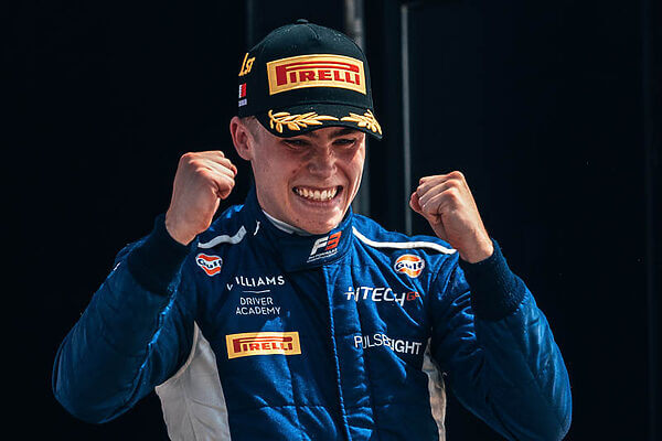 Luke Browning en FP1 au Mexique avec Williams