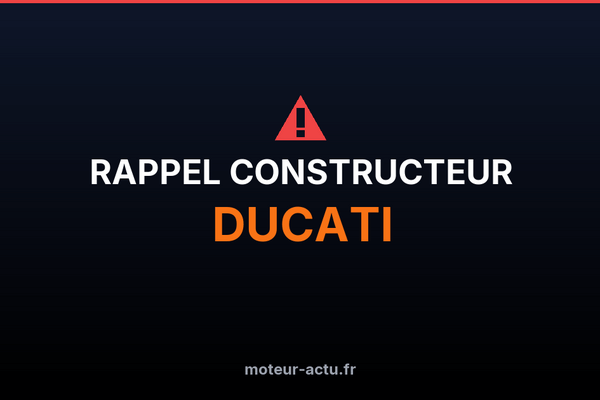 Rappel constructeur Ducati