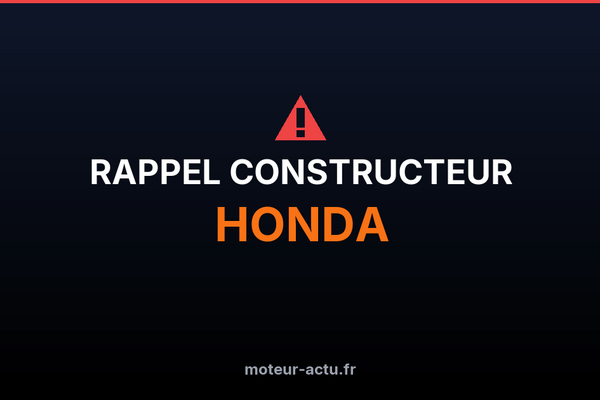 Rappel constructeur Honda