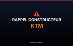 Rappel constructeur Ktm