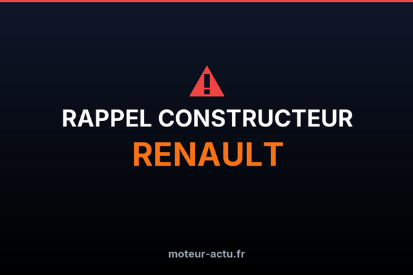 Rappel constructeur Renault