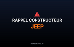 Rappel constructeur Jeep