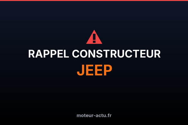 Rappel constructeur Jeep