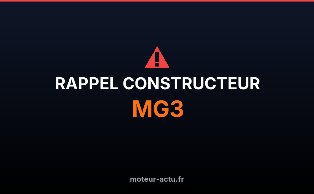 Rappel constructeur Mg3