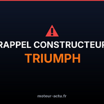 Triumph rappelle plusieurs Bonneville et Street : risque d’incendie électrique