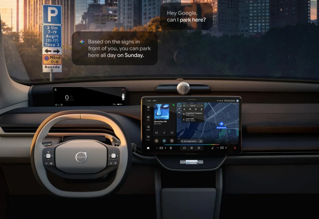 Volvo EX60 et Google Gemini : l’IA observe la route