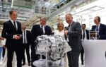 Ligne de production Audi Hungaria dédiée à une motorisation électrique dans l’usine de Győr.