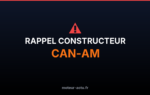 Rappel constructeur Can-am