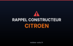 Rappel constructeur Citroen