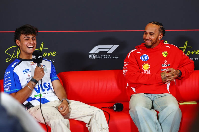Lando Norris dans le paddock de Silverstone avant le Grand Prix de Grande-Bretagne de F1.