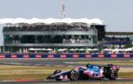 Pierre Gasly au volant de l’Alpine sur le circuit de Silverstone lors du GP de Grande-Bretagne.