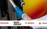 Voitures Toyota, Lexus et BMW utilisées pour un test d’essence renouvelable en Espagne.