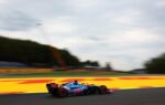 Pierre Gasly au volant de l’Alpine sur le circuit de Spa-Francorchamps lors du GP de Belgique.