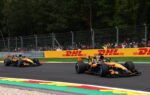 Oscar Piastri au volant de sa McLaren pendant le week-end de F1 à Spa.