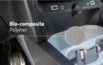 Détail de l’habitacle du Citroën C5 Aircross avec son matériau à base de fibres de vigne.