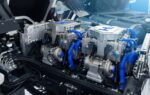 Les noms de Toyota, Daimler Truck, Volvo Group et Cellcentric associés autour des piles à combustible.