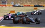 La monoplace Audi de Formule 1 en piste pendant la saison 2026.