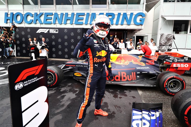 Le circuit d’Hockenheim pendant un Grand Prix de Formule 1.