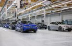 Nouvelle BMW i3 électrique sur la ligne de production de l’usine BMW de Munich.