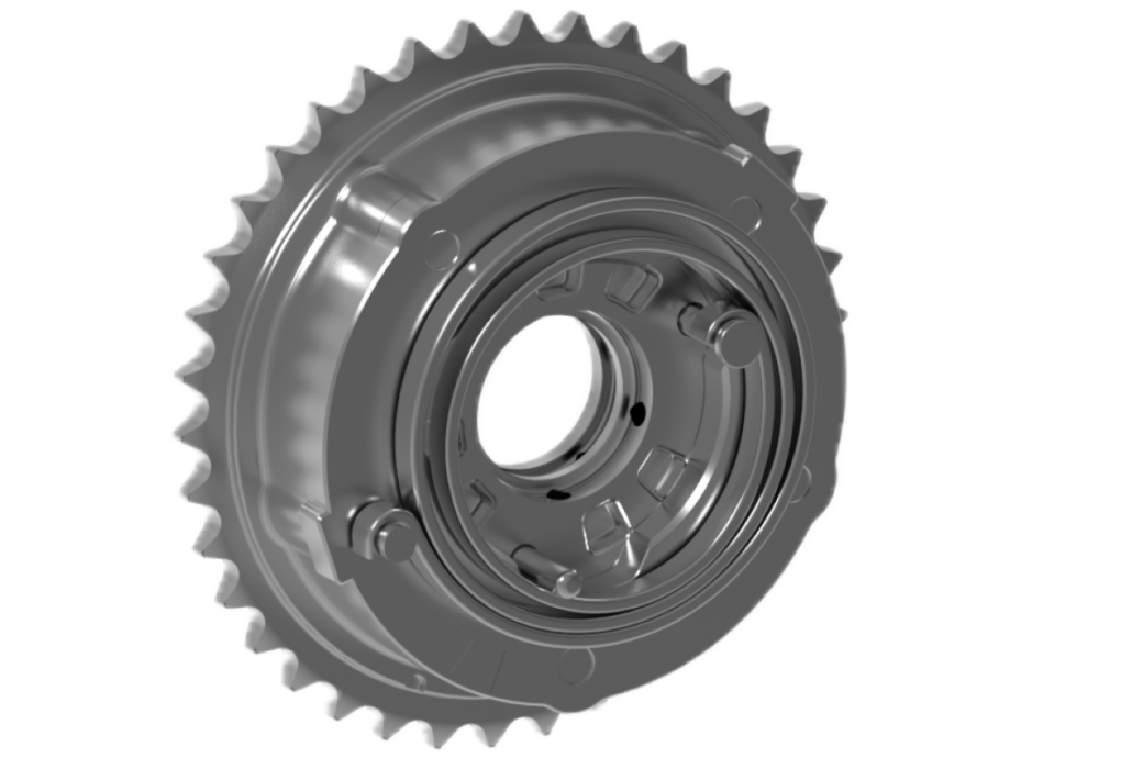 Un système de calage variable des arbres à cames CTA VCT conçu par BorgWarner.