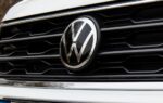 Logo Volkswagen sur la façade du site de production de Chattanooga, dans le Tennessee.