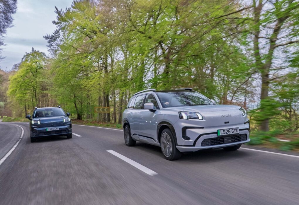Un AION V, SUV électrique familial commercialisé au Royaume-Uni.