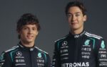 Une monoplace Mercedes de Formule 1 en piste sur le circuit de Zandvoort.