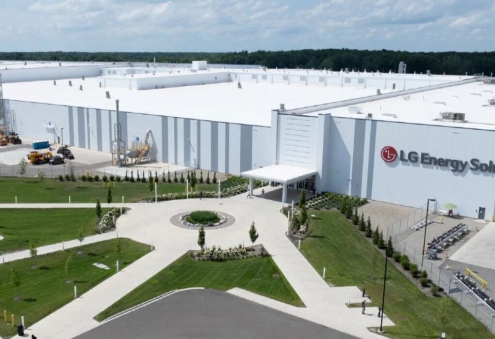 L’usine LG Energy Solution de Lansing dédiée aux batteries pour véhicules électriques et au stockage d’énergie.