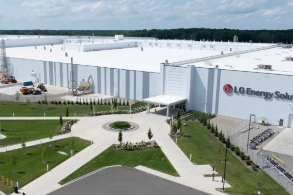 L’usine LG Energy Solution de Lansing dédiée aux batteries pour véhicules électriques et au stockage d’énergie.