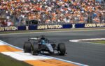 George Russell en piste pendant la qualification Sprint disputée à Zandvoort.