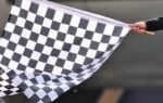La Mercedes de Russell en piste lors du sprint du Grand Prix des Pays-Bas.
