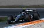 Les Mercedes de George Russell et Kimi Antonelli en piste à Zandvoort lors du GP des Pays-Bas.