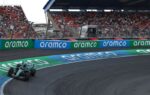Fernando Alonso au volant de l’Aston Martin sur le circuit de Zandvoort.