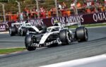 Une Cadillac de Formule 1 en piste à Zandvoort pendant le Grand Prix des Pays-Bas.