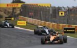 Lando Norris en piste lors du Grand Prix des Pays-Bas de Formule 1 à Zandvoort.