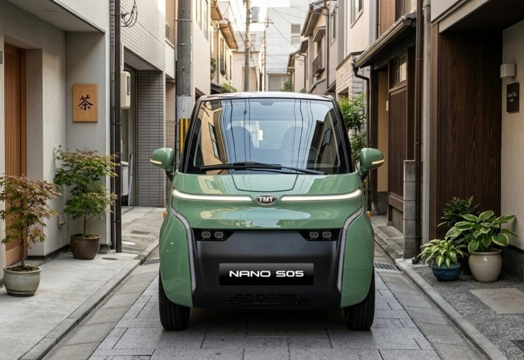 La TMT Nano S05, une microcar électrique à deux places destinée au marché vietnamien.