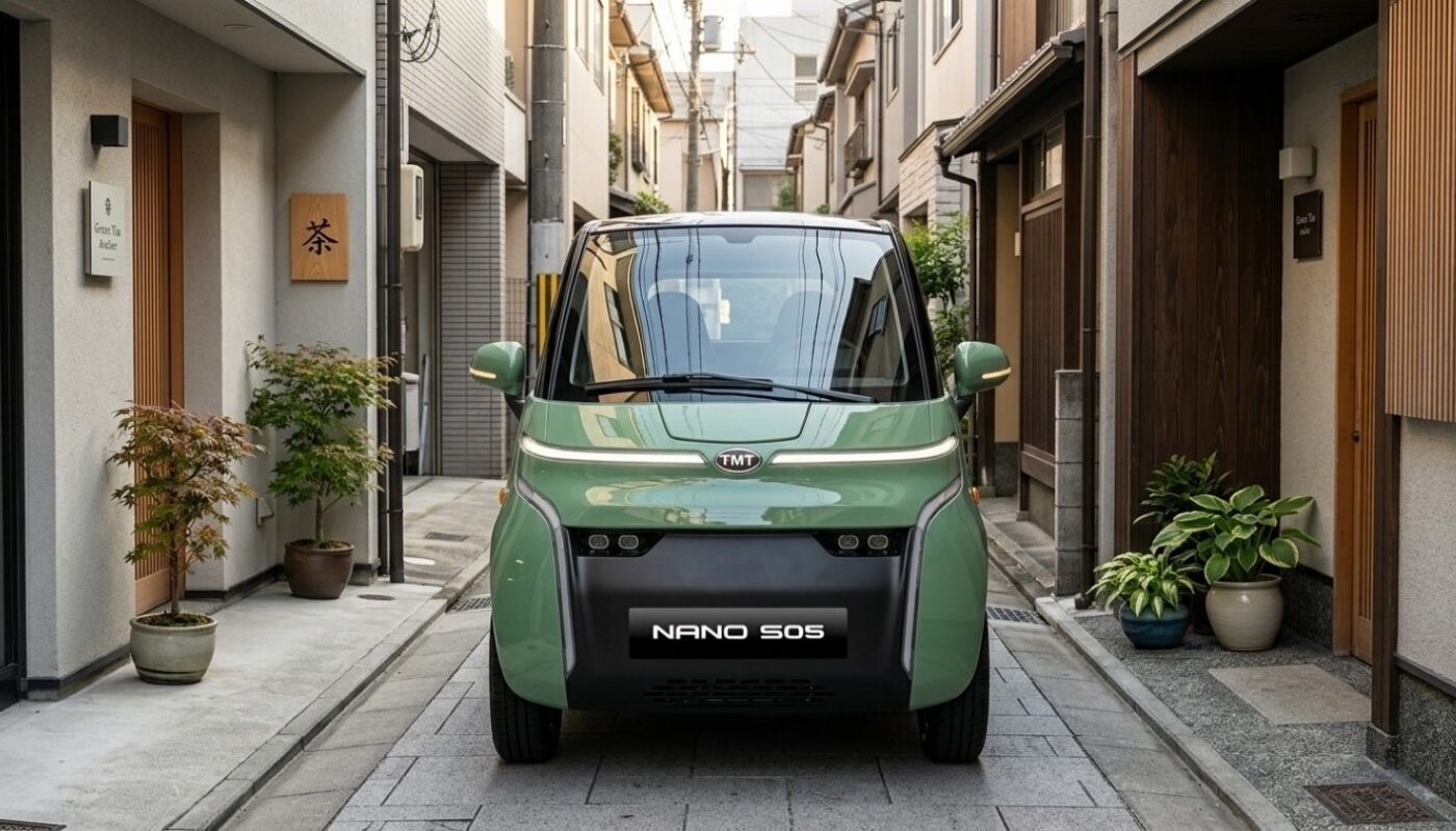 La TMT Nano S05, une microcar électrique à deux places destinée au marché vietnamien.