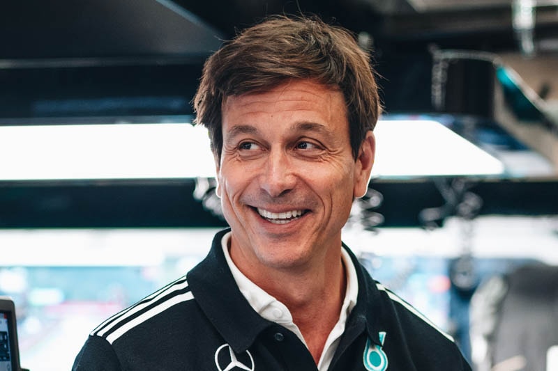 Toto Wolff dans le paddock de Formule 1 à Zandvoort.