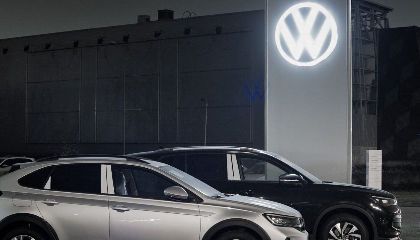Oliver Blume, directeur général de Volkswagen, s'adresse aux salariés du site de Wolfsburg.