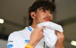 Nikola Tsolov lors de son premier test au volant d’une Formule 1 sur le circuit d’Imola.