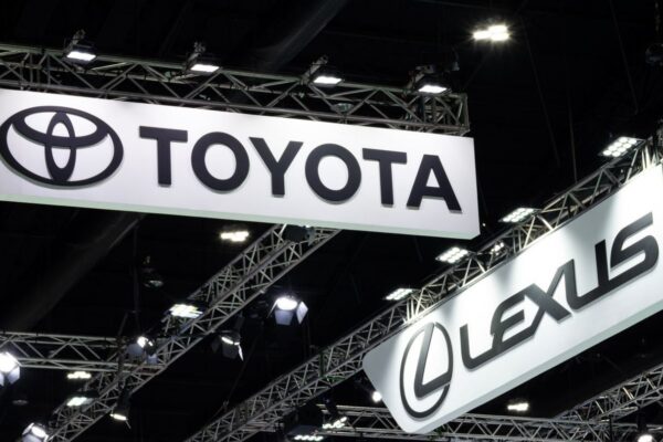 Une future voiture électrique Lexus destinée à être produite par Toyota dans son usine de Shanghai en Chine.