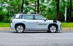 Le robotaxi Didi R2 développé avec GAC Aion lors de ses essais en Chine.