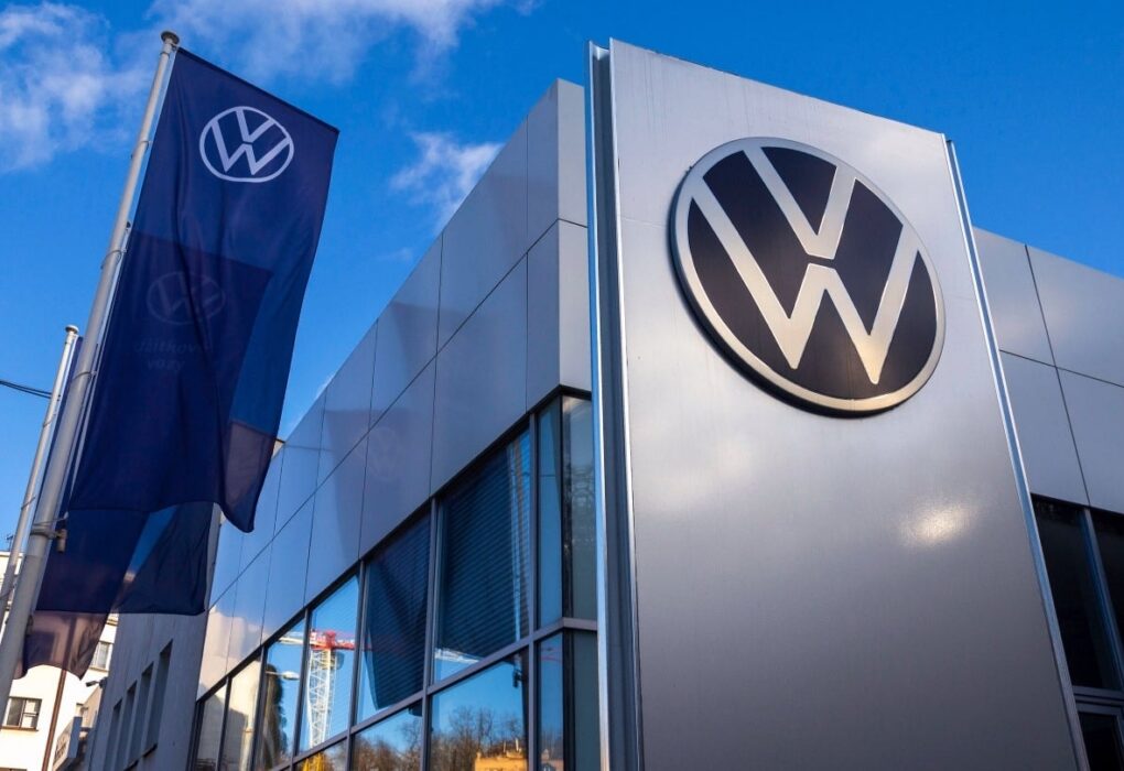 Une chaîne de production automobile dans une usine du groupe Volkswagen en Allemagne.