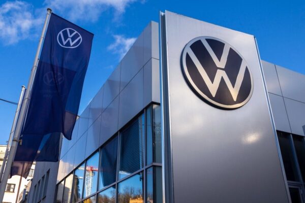 Une chaîne de production automobile dans une usine du groupe Volkswagen en Allemagne.