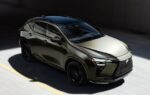 Le nouveau Lexus NX vu de trois quarts lors de sa présentation.