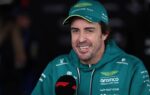 Fernando Alonso avec Aston Martin sur le circuit de Monza.