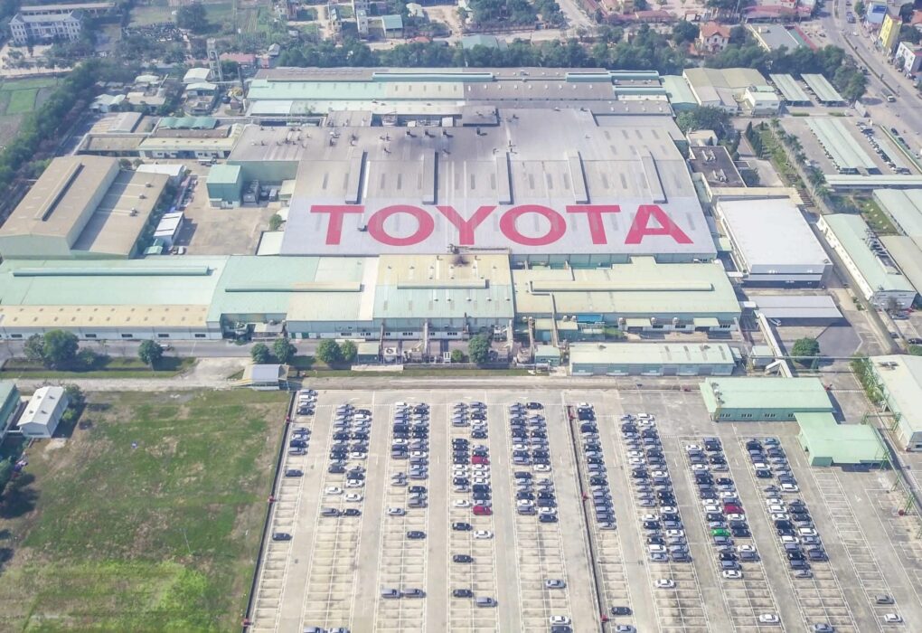 Site de production Toyota de Phúc Yên au Vietnam où seront construites de nouvelles installations.