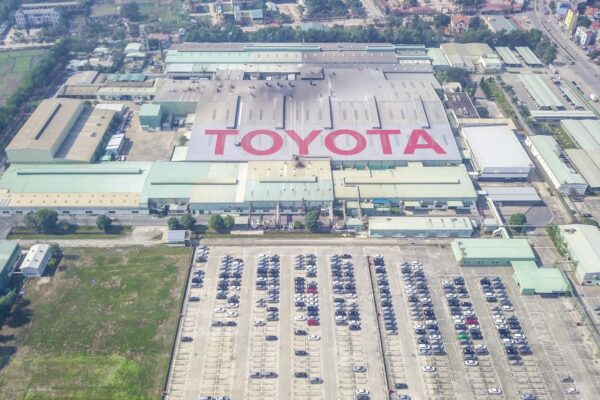 Site de production Toyota de Phúc Yên au Vietnam où seront construites de nouvelles installations.